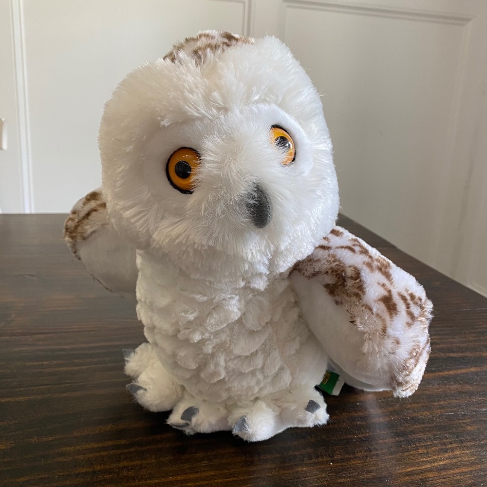 Wild Republic Snowy Owl‎ Plush White Stuffed Animal Toy Bird Realistic Details